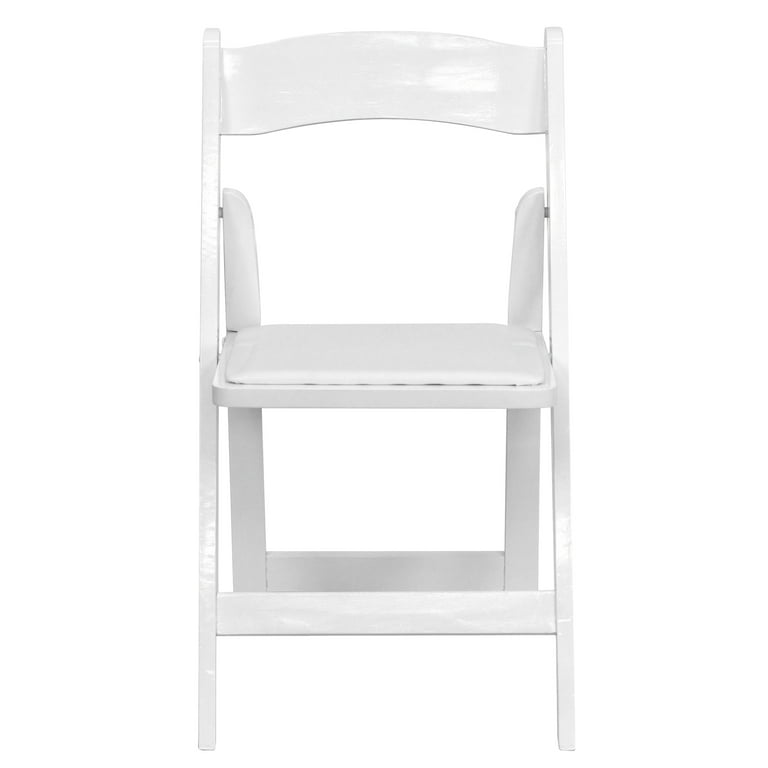 Folding Wood Chair プレミアム（新品未使用） Emma + Oliver 2 Pack White Wood Dining & Event Folding Chair
