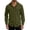 Army Green, variant on Men's Solid Color Sun Protection Quick Dry Hooded Shirt, Breathable Long Sleeve Snap Button Down Outdoor Work Shirt Tops with Double Pockets Army Green