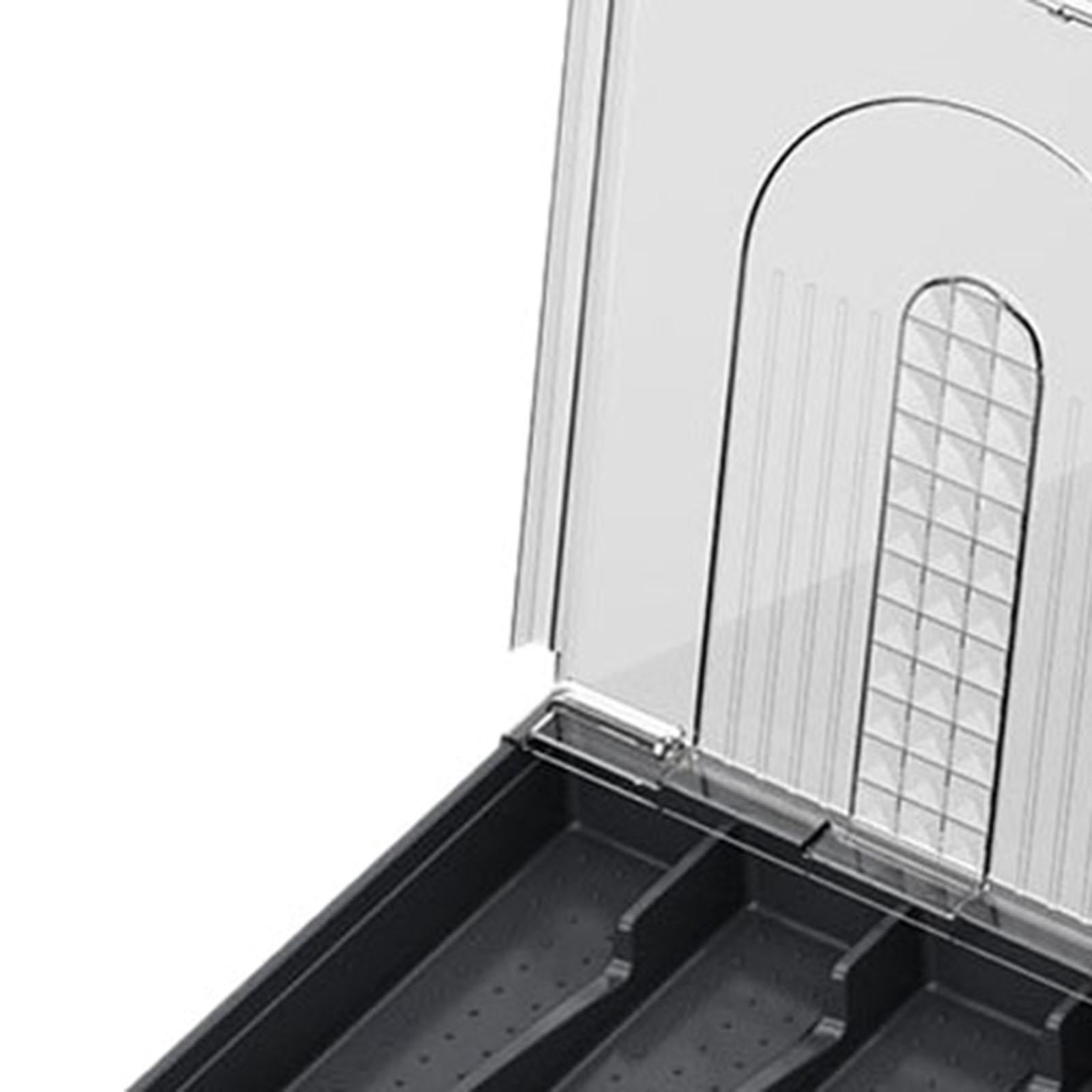 Fiocias Cutlery Silverware Tray 5 Compartments Silverware Holder Utensil Holder Utensil Color B