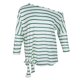 thumbnail image 5 of Camiseta Casual de Rayas Cruzadas con Hombros Oblicuos para Mujer con Manga de Murciélago L Hugo Blusas con hombros descubiertos, 5 of 10