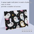 thumbnail image 3 of Yayeee Toggle Light Switch Wall Plate 3-Gang 6.37"x4.48" Decorative Outlet Cover, White Halloween Ghost, 3 of 7