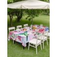 thumbnail image 4 of Outdoor Tablecloth with Umbrella Hole for Patio/Picnic/Party/Camping, Colorful Spring Floral Waterproof Table Cloth Rectangle Table Cover Washable, Watercolor Birds Farmhouse Art (54"x 80"), 4 of 9