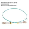 thumbnail image 2 of Unique Bargains 0.5 Meters 1.6Ft Fiber Patch Cable Multimode LC-LC OM4 LSZH Fiber Optic Jumper Green For Network Transceiver,1Pcs, 2 of 6