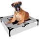 thumbnail image 1 of Elevada para Perro con Toldo de Sombra. Cunas para Mascota con Capota Extraíble. Interiore o Exteriore. Ligero y Portátil. Gris Medio., 1 of 6