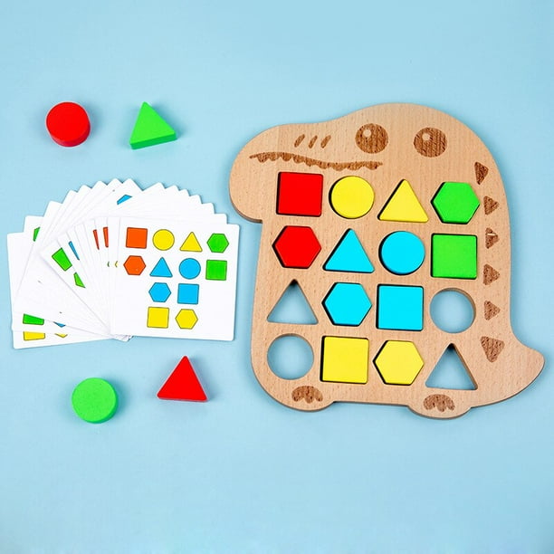 Juguetes Educativos de madera Montessori para ninos de 1 a 4 anos juguete educativo de aprendizaje temprano juegos de rompecabezas de madera juguetes para bebes de 0 a 12 meses Fivean unisex