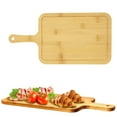 thumbnail image 5 of Bamboo Wood Cutting Board with Handle | Multipurpose Kitchen Chopping Board for Pizza, Bread, Cheese & Charcuterie | 3 Size Options | Eco-Friendly Serving Board for Fruits & Vegetables, 5 of 7