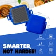 thumbnail image 5 of Classic Microwave Sandwich Maker  Grill Toaster 3 Minute Grilled Cheese Thick Silicone Cover Safe Food Grade Panini Press Dishwasher (blue Regular), 5 of 5