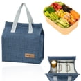thumbnail image 2 of Lunch Bag Insulated, Ongmies Reusable Lunch Tote Bag, Waterproof Cationic Fabric, Lightweight & Leak-Proof Thermal Lunch Box for Work, Picnic, Travel, 2 of 9