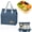 Navy, variant on Pink Insulated Lunch Bag for Women and Men, Reusable Leakproof Lunch Tote 25x22cm, Large Capacity Thermal Lunch Box Bag for Office Work School Travel Picnic Beach