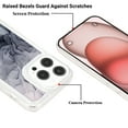 thumbnail image 5 of for iPhone 12/12 Pro Clear Case, Luxury Elegant Pattern Shockproof Slim Fit Soft TPU Cover Transparent Anti-Scratch Protective Anti-fall Back Phone Case for iPhone 12/12 Pro, A, 5 of 11
