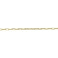 thumbnail image 2 of 7 Inch Paper Clip Link Chain Bracelet for Women and Men in 925 Sterling Silver with Yellow Gold Plating 3.5 mm Wide with Lobster Claw, 2 of 3