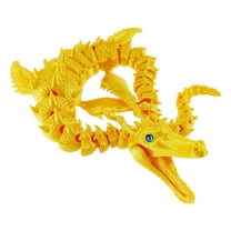 Articulated Dragon with Flexible for Desk Display and Office Decor, 3D Printed Dragon Model for Collectors and Fantasy, Perfect Gift for Home Decor