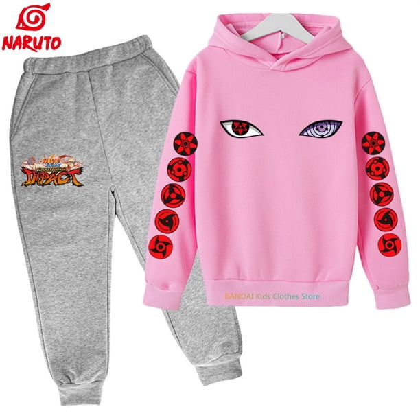 Naruto Spring Boys Stitch 2pcs sets Baby Boys Girls Clothes Hoodie + Pants Kids Sport stitch Suit Stich Sweatshirts Sport Suit140 Gao Jinjia LED