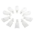 thumbnail image 1 of 10pcs Durable Reusable Plastic Nail Art Polish Soak Off Remover Wrap Cleaner Clip Cap Tool (White), 1 of 5