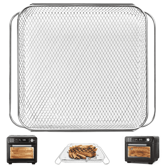 GCQ Air Fryer Replacement Parts for COSORI 26QT Smart 12 in 1 Air Fryer Toaster Oven, Basket for CS100-AO CTO-R251S 13.3''×11'' Air Fryer Basket Accessories