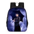 thumbnail image 1 of Mochilas escolares para niños Wednesday Addams y Enid, mochila gótica para niñas Nevermore Academy, mochila para niños, mochila para libros, Mochilas escolares para estudiantes7 Deng Xun unisex, 1 of 2