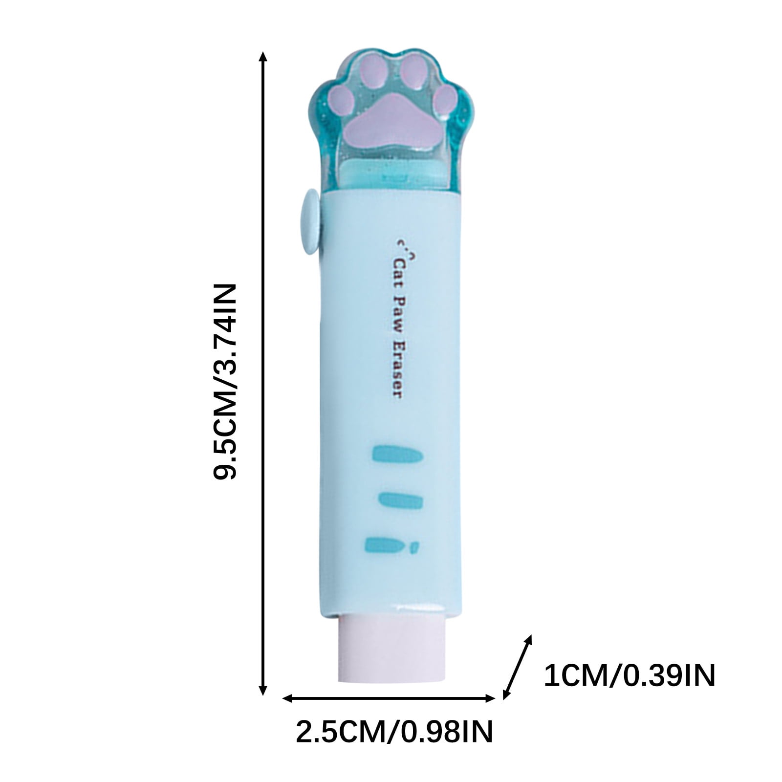1Pc Cute Erasers Cat Paw Retractable Eraser, Cute Cat Rubbers for Kids, Cute Pencil Rubber