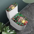 thumbnail image 3 of HELLHERO Christmas Cats Bell Polyester Toilet Lid Seat Cover & Stretch Fit Toilet Top Cover & Stretch for Gift Elastic Edge, 3 of 8