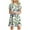 Green, variant on USSUMA Dresses For Women Party Casual,Women's Tunic Dress Cute Daisy Printed Crew Neck Short Sleeve Casual Swing Dress Summer T Shirt Sundresses
