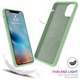 thumbnail image 3 of TORUBIA For iPhone 11 Pro Max 6.5 Inch Back Case Slim Fit Soft TPU Phone Case Built-in Velvet Material Anti-Scratch Protective Cover,Full Body Protection Liquid Silicone Blue, 3 of 8