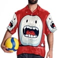 thumbnail image 4 of Tiny teeth Men's Casual Button Down Short Sleeve Printed Summer Beach Shirts, 4 of 6