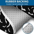 thumbnail image 4 of Black Halloween Bats with White Bathroom Rugs Sets 3 Piece,Toilet Cover Set,Absorbent Non Slip Bathroom Mats Sets with U-Shaped Contour Rug Toilet Rug Set, 4 of 5