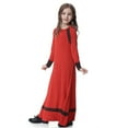 thumbnail image 6 of shqvo Girls Dress Long Sleeves Indonesia Clothing Arab Dress Soft Full Length Robe Burka Arab Prayer Dress Long Length Ramadan Clothes, 6 of 7