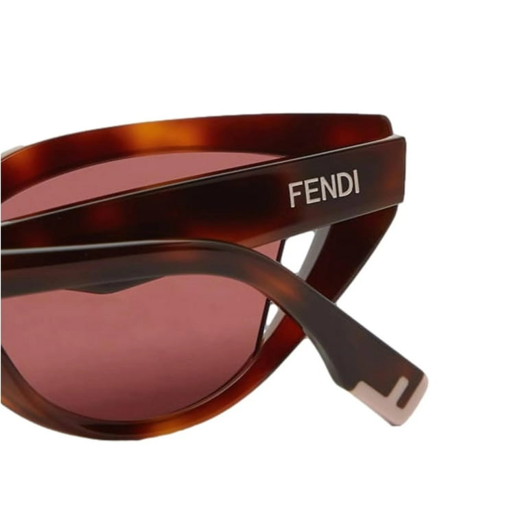 Fendi By The Way Pink Lenses Tortoise Shell Acetate Cat Eye Frame