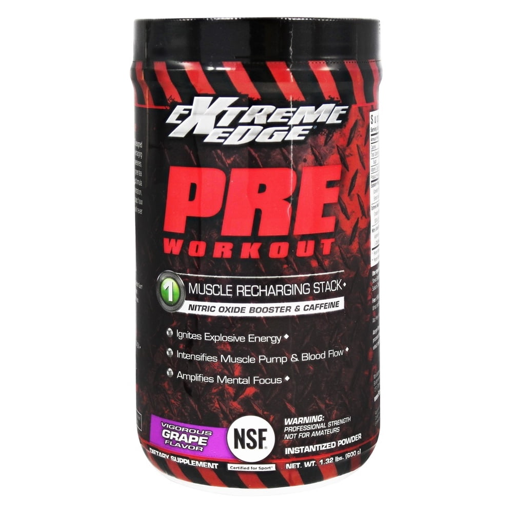 Extreme Edge Pre Workout Powder Vigorous Grape