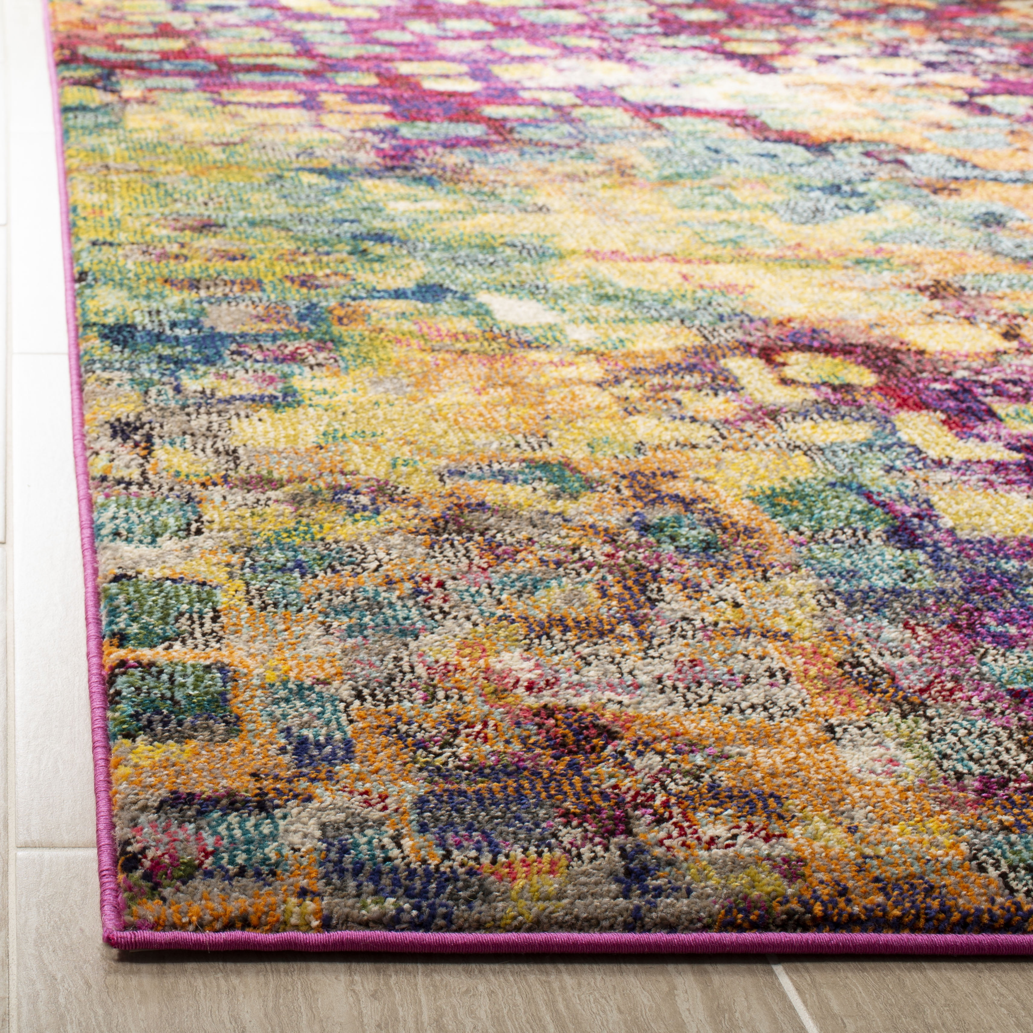 SAFAVIEH Monaco Driskoll Abstract Area Rug, Pink/Multi, 8' x 10'