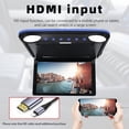 thumbnail image 3 of 12.1 Inch Car Overhead Roof Mounted Monitor Wide Screen Ultra-Thin Flip Down TV, 1080P Car Video Player Support USB SD, 3 of 7