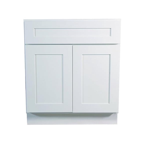 24 x 34.5 x 24 in. Brookings Base Cabinet, White