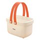 thumbnail image 5 of Organizador de almacenamiento, bolsa de suministros de limpieza, cesta de ducha multiusos, bolsa de aseo naranja y blanco, 5 of 9