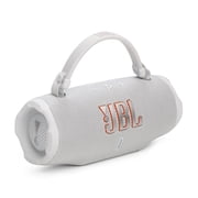 JBL CHARGE 6 Bluetooth Speaker & divvi! Premium Hard Case Bundle - White