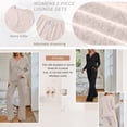 thumbnail image 2 of SUNBS Lounge Sets for Women 2 Piece Casual Outfits Long Sleeve Henley Top Wide Leg Pants Tracksuit with Pockets, 2 of 9