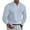 White, variant on Mens 3/4 Sleeve Shirts Solid Color Untucked Business Casual Shirt Casual Button Down Shirts Regular Fit Summer Vacation Tops,Black,XL
