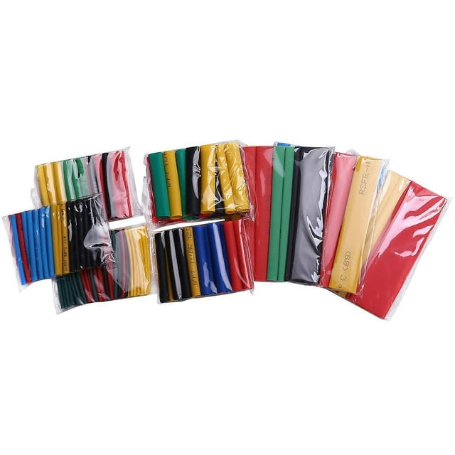 164Pcs PE Shrinking Assorted Heat Shrink Tube Wire Cable Insulated Sleeving Tubing Set Tool Accessor