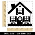 thumbnail image 2 of Cute House Heart Window Boxes Square Rubber Stamp Stamping Scrapbooking Crafting - Small 1.25in, 2 of 7