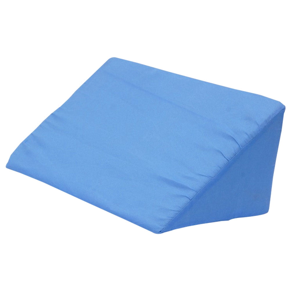 Body Bed Wedge Pillow Cushion Positioning Wedge for Knee Arm Pregnancy Side Sleepers (Blue)