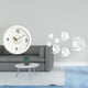 thumbnail image 2 of Reloj de pared,Reloj de pared decorativo,moderno y elegante.,Reloj de pared redondo silencioso y sin tictac,regalo,Adhesivo de pared,Calcomanías de pared de peces para dormitorio,sala de estar, 2 of 8