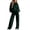 Dark Green, variant on LRGSHF Womens Two Piece Outfits Leopard Print Long Sleeve Hoodie and Wide Leg Pants Set Loungewear