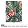 thumbnail image 4 of COMIO Tropical Palm Leaves All Season Bed Blanket Nature Theme Floral Flower Leaf Pattern Flannel Throw Blanket for Sofa Couch Botanical Leaf Green Fuzzy Blanket, 4 of 6