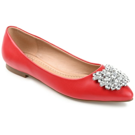 

Journee Collection Womens Renzo Slip On Pointed Toe Ballet Flats