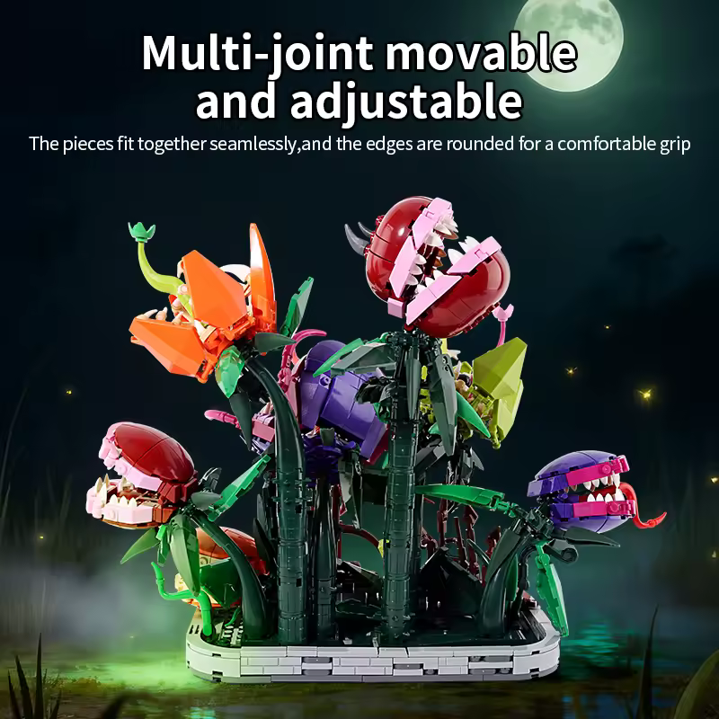 thumbnail image 3 of GZBricker Carnivorous Flower Building Set Compatible with Lego Plant Manor Model Home Decoration for Adults, 3 of 5