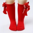 thumbnail image 6 of TOOYOU Baby Socks Knee High Socks Kids Long Boot Socks With Bow Cotton Knit Stocking Toddler Dress Socks For Boys Girls Newborn Gifts For Baby Size 0-12 Months, 6 of 6