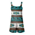 Fgvctg Womens Rompers for Summer Casual Sleeveless Shorts Overalls