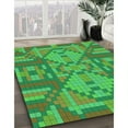 thumbnail image 2 of Ahgly Company Indoor Rectangle Patterned Dark Lime Green Area Rugs, 3' x 5', 2 of 6