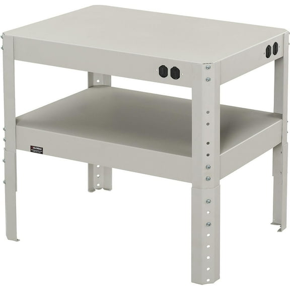 Adjustable Height Shop Stand, 16 Gauge Steel, 24"W x 18"D x 18" to 24"H