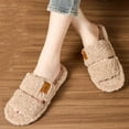 thumbnail image 5 of CHUMUD Women's Fuzzy Open-toe Slippers Soft Comfy Memory Foam Indoor House Shoes Washable Bedroom Shoes, 5 of 7