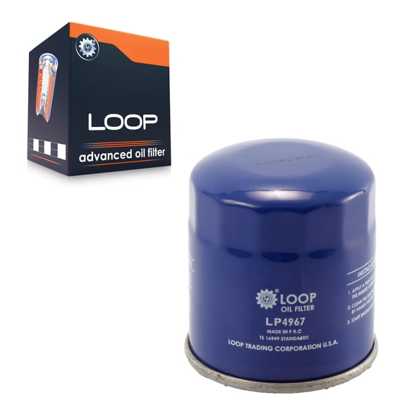 LOOP Engine Oil Filter LOP-LP4967 for Car Toyota Corolla RAV4 Yaris Camry Lexus Highlander Matrix Echo Cross C-HR Tundra Prius Prime Sienna Pontiac Vibe C Venza UX250h NX350h iM RX350 RX350h NX350 GR